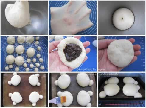 小熊面包的做法(早餐菜谱)