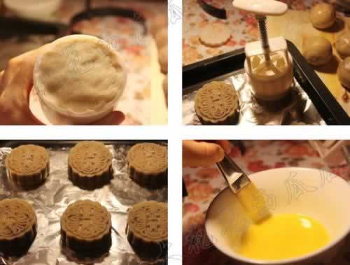 自制红莲蓉蛋黄月饼的做法(自制中秋月饼-典型性广式月饼)