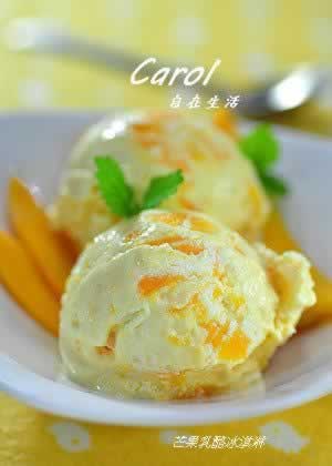 芒果奶酪冰淇淋的做法(自制冰激凌菜谱)