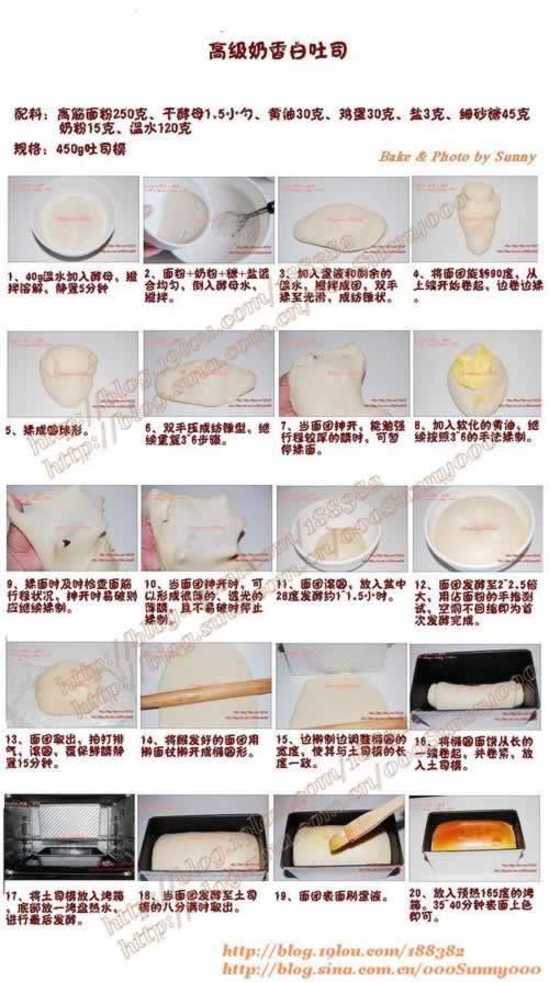 高级奶香白吐司的做法(早餐菜谱)