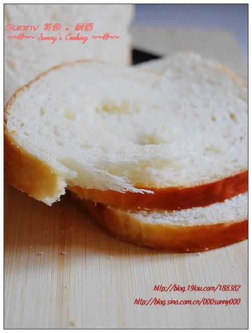 高级奶香白吐司的做法(早餐菜谱)