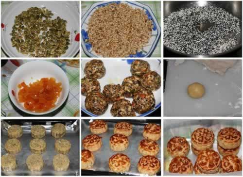 广式五仁月饼的做法的做法(自制中秋月饼)