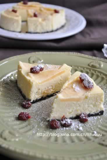 苹果重乳酪蛋糕的做法(自制甜品-冰淇凌口感的乳酪蛋糕)