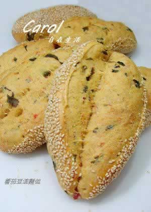 蕃茄豆渣面包的做法(早餐菜谱)