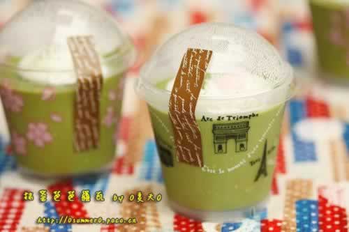 抹茶芭芭罗瓦的做法(自制甜品)