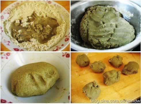 绿豆茶巾绞的做法(可爱日式点心)