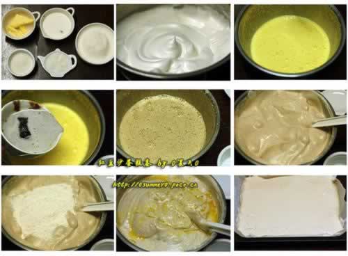 红豆沙蛋糕卷的做法(早餐菜谱-分蛋海绵蛋糕体)