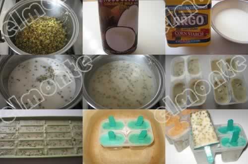 椰奶绿豆冰棒的做法(自制冷饮)