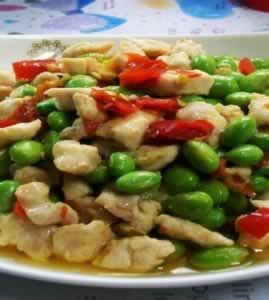 剁椒鸡丁毛豆子_剁椒鸡丁毛豆子的做法_剁椒鸡丁毛豆子怎么做的做法