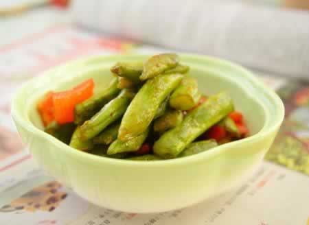 辣炒四季豆的做法(素菜菜谱)