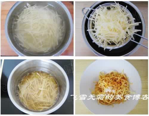 香脆土豆丝的做法(素菜菜谱)