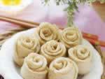 玫瑰豆渣小花卷的做法,怎么做,如何做,图解详细步骤的做法