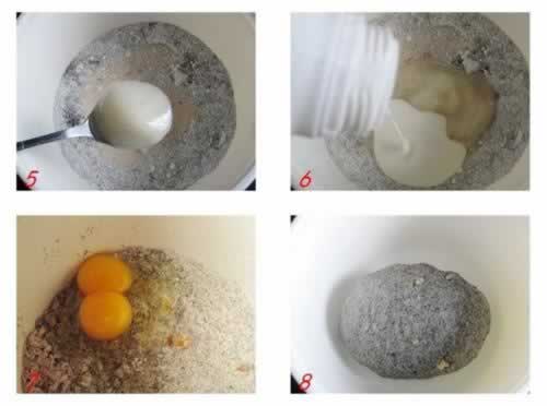 平底锅黑芝麻核桃面饼的做法(早餐菜谱)