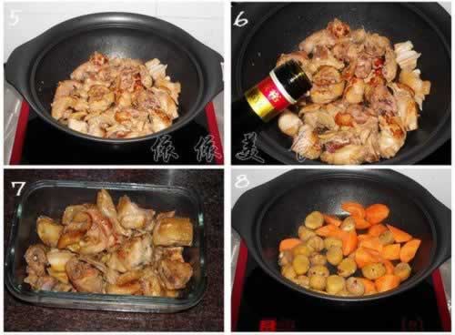 飘香栗子鸡煲的做法(补肾健脾菜谱)