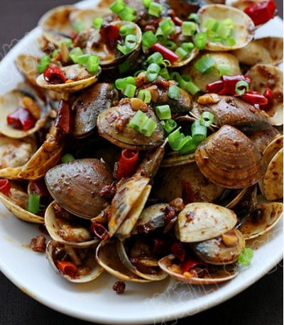 辣酱爆花蛤_辣酱爆花蛤的做法_辣酱爆花蛤怎么做的做法