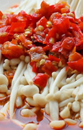 剁椒金针菇_剁椒金针菇的做法_剁椒金针菇怎么做的做法