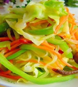 五彩香辣包菜_五彩香辣包菜的做法_五彩香辣包菜怎么做的做法