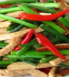 韭菜花炒干丝_韭菜花炒干丝的做法_韭菜花炒干丝怎么做的做法