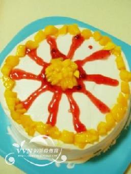 紫薯芒果蛋糕_紫薯芒果蛋糕的做法_紫薯芒果蛋糕怎么做图解的做法