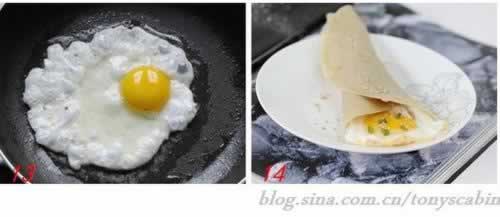 绿豆煎饼灌鸡蛋的做法(早餐菜谱)