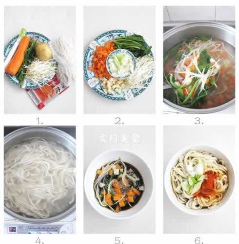 西北油泼面的做法(早餐菜谱)