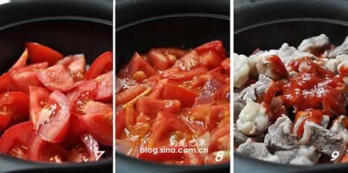 番茄牛腩煲的做法(荤菜菜谱)