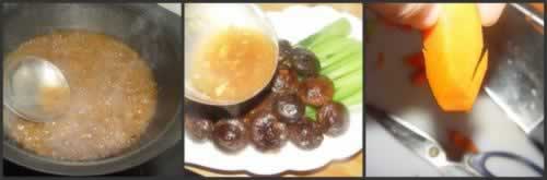 香菇酿肉扒油菜的做法(荤素搭配菜谱)