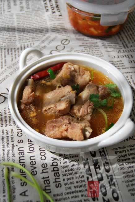 高压锅版黄豆酱炖排骨的做法(荤菜菜谱)