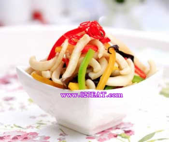 五彩鱿鱼丝_五彩鱿鱼丝的做法_图解五彩鱿鱼丝怎么做,如何做的做法