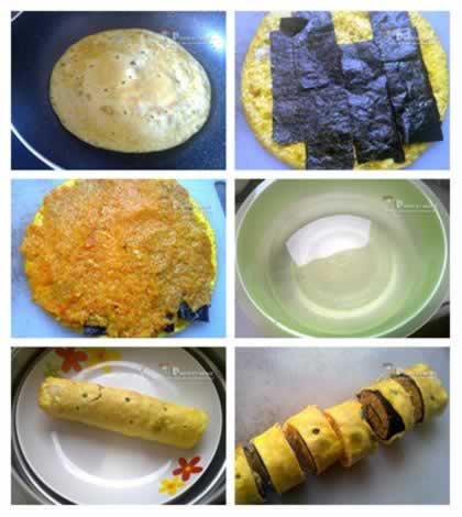 海苔鸡肉蛋卷的做法(早餐菜谱)