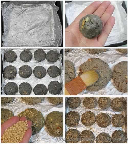 芝麻核桃饼干的做法(早餐菜谱)