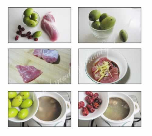 橄榄猪展汤的做法(去燥润喉汤菜谱)