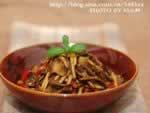干锅茶树菇的做法,怎么做,如何做,图解详细步骤的做法