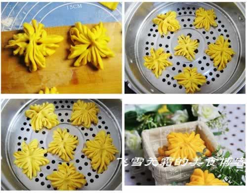 菊花卷的做法(早餐菜谱)