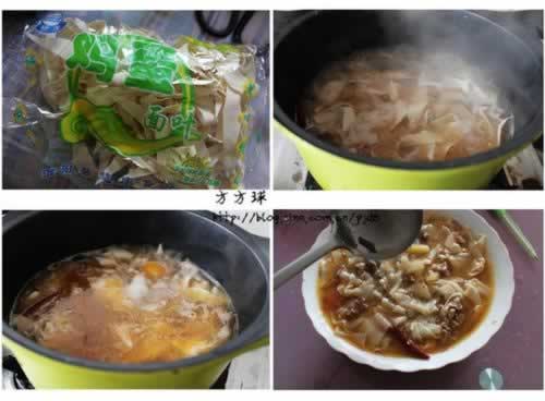 牛肉疙瘩面叶汤的做法(早餐菜谱)