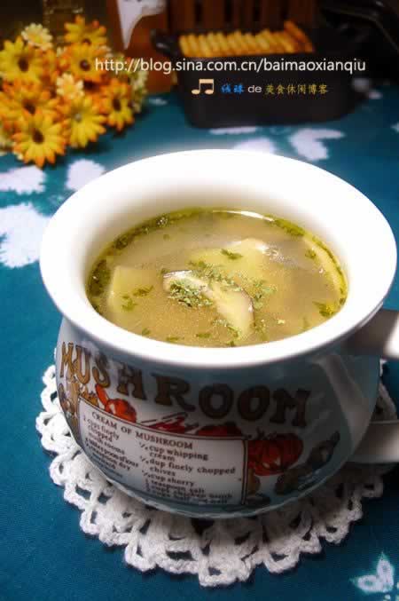 干贝菌菇浓汤的做法(营养靓汤菜谱)