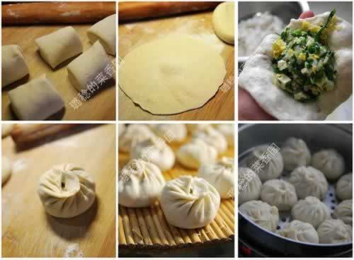 素馅包子的做法(早餐菜谱)