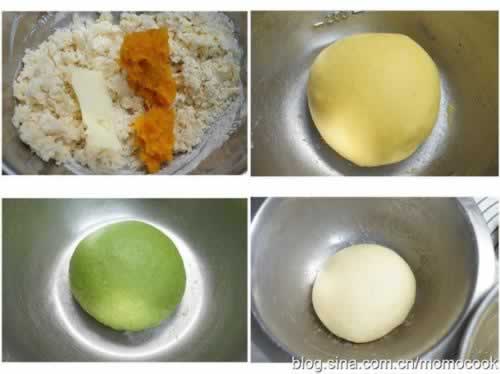 菠菜南瓜三色吐司的做法(早餐菜谱)