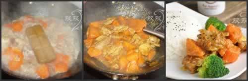 咖喱羊排饭的做法(快手午餐菜谱)