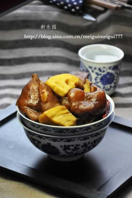 卤猪蹄子的做法(荤菜菜谱)