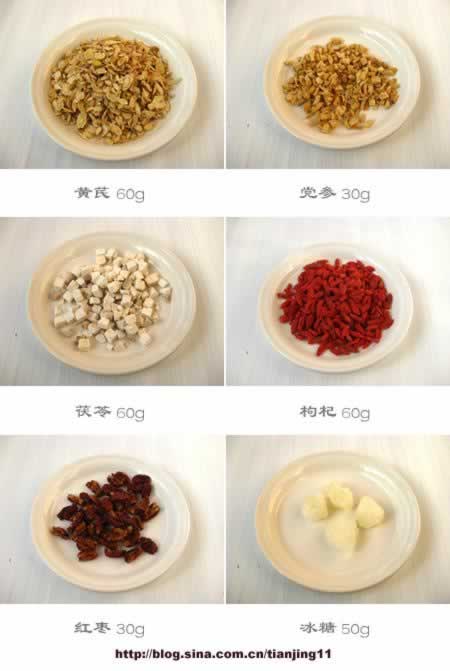 自制黄芪党参枸杞酒的做法(补益气血、健脾益肾的养生酒菜谱)