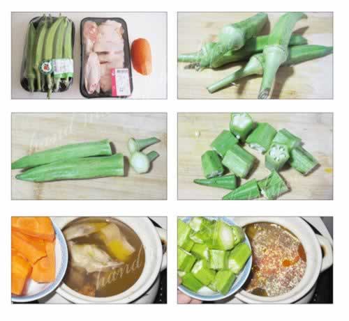 秋葵鸡汤的做法(营养靓汤菜谱)