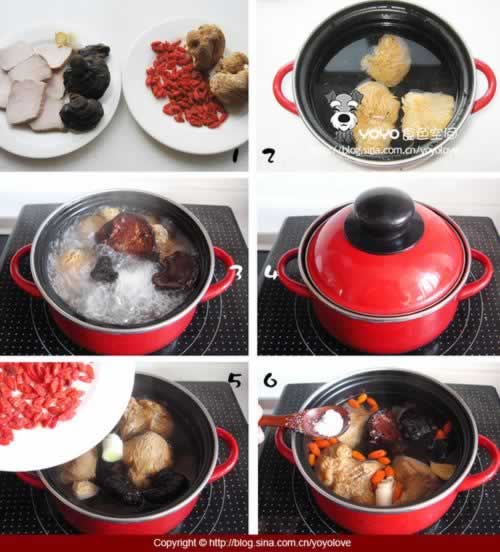 灵芝猴头菇枸杞汤的做法(营养全面滋补安神的好汤菜谱-泡发猴头菇的好方法)