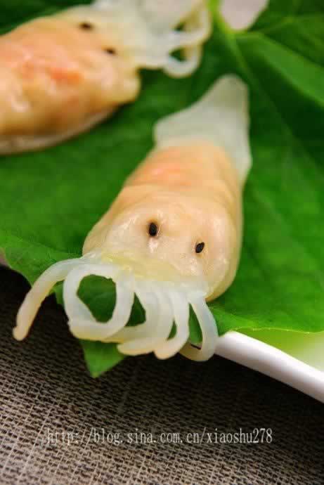 水晶鱿鱼饺的做法(广式饮茶点心)