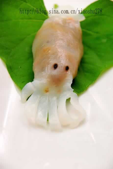 水晶鱿鱼饺的做法(广式饮茶点心)