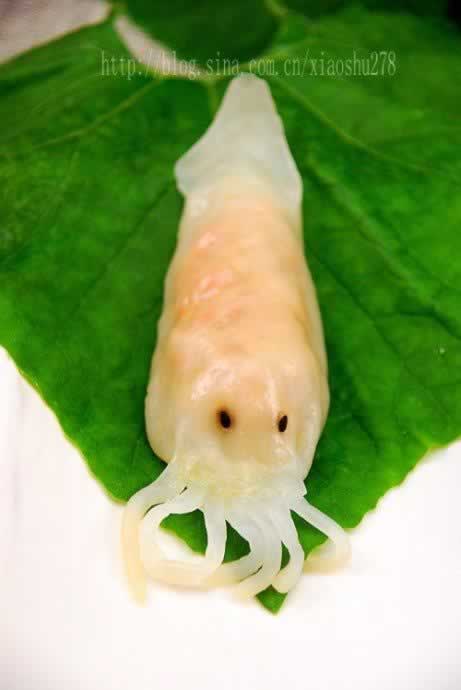 水晶鱿鱼饺的做法(广式饮茶点心)