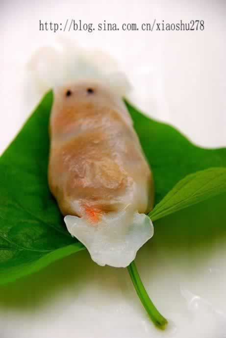 水晶鱿鱼饺的做法(广式饮茶点心)