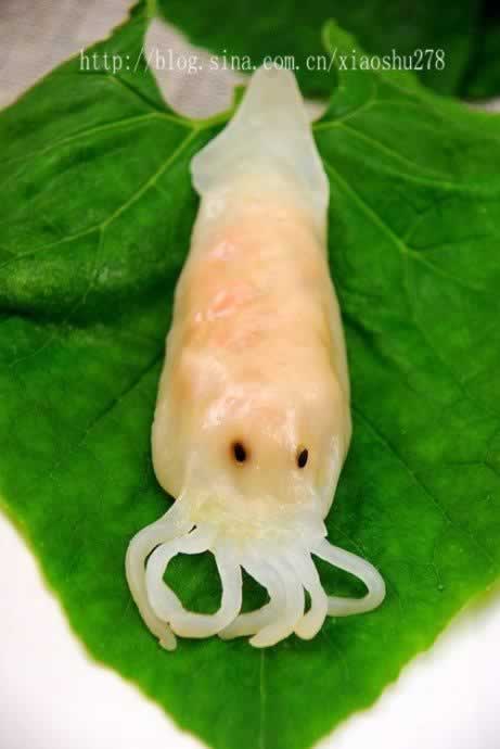 水晶鱿鱼饺的做法(广式饮茶点心)