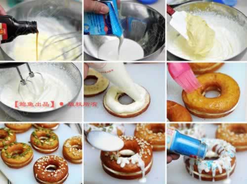 巧克力乳酪甜甜圈儿的做法