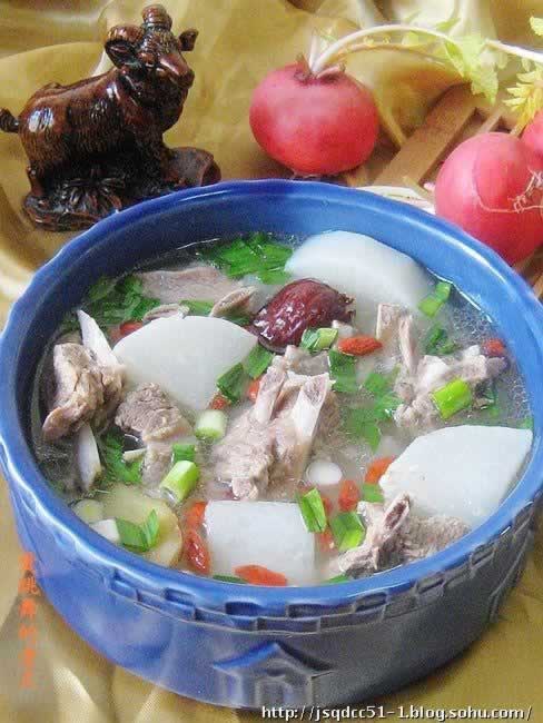 羊排萝卜汤的做法